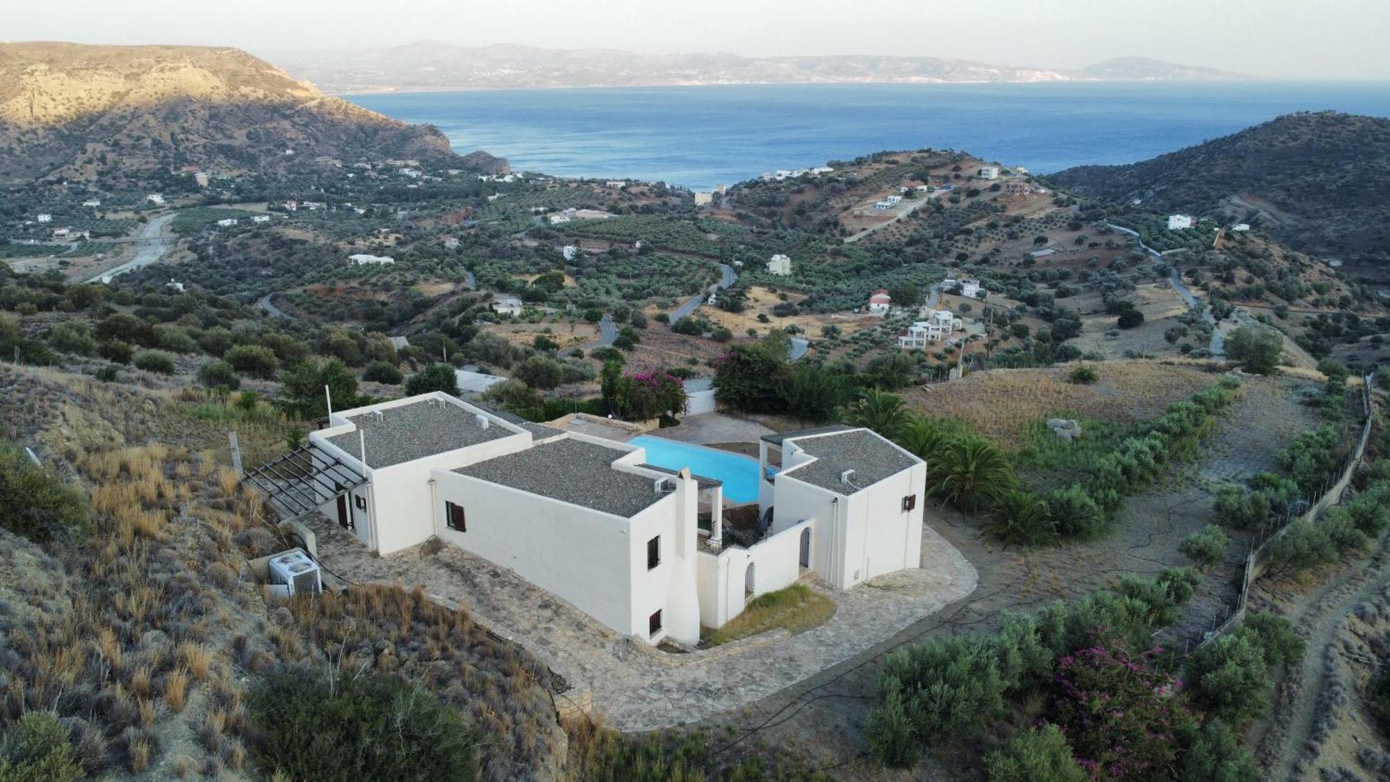 Island Villa Agia Galini  Bagian luar foto
